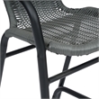 Pemberly Row Indoor/Outdoor Rattan Restaurant Barstool in Gray/Black Set of 2