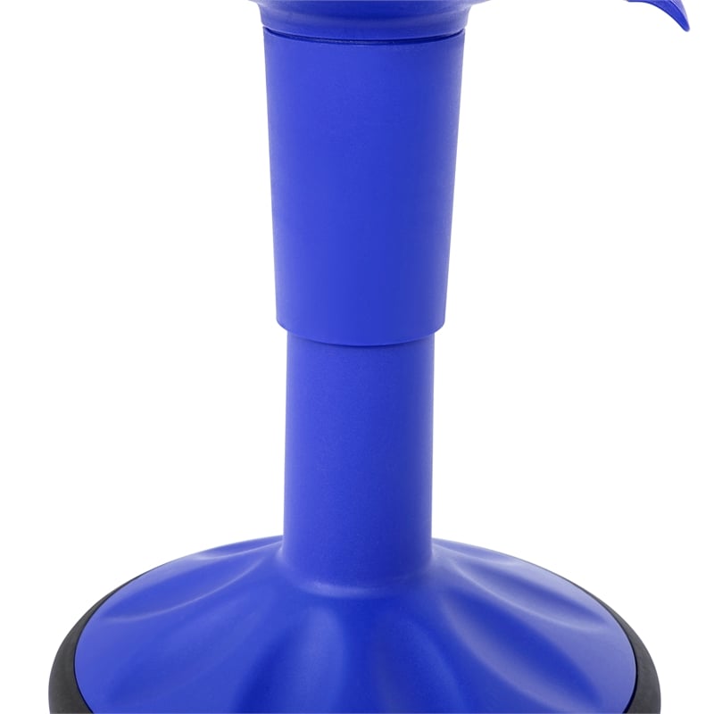 Pemberly Row Kids Adjustable Height Active Learning Stool for Classroom in Blue