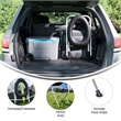 Pemberly Row Folding Travel Commode with Cushioned Seat and Non-Slip Feet
