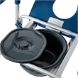 Pemberly Row Height Adjustable Heavy Duty Commode and Shower Chair in Blue