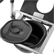 Pemberly Row Height Adjustable Heavy Duty Commode and Shower Chair in Gray