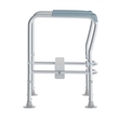 Pemberly Row Adjustable Toilet Safety Rail with Padded Handles and Steel Frame