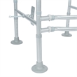 Pemberly Row Adjustable Toilet Safety Rail with Padded Handles and Steel Frame