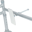 Pemberly Row Adjustable Toilet Safety Rail with Padded Handles and Steel Frame