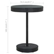 Pemberly Row 5 Piece Steel Outdoor Standard Patio Bar Set in Black