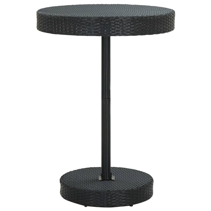 Pemberly Row 5 Piece Steel Outdoor Standard Patio Bar Set in Black