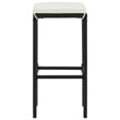 Pemberly Row 5 Piece Steel Outdoor Standard Patio Bar Set in Black