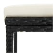 Pemberly Row 5 Piece Steel Outdoor Standard Patio Bar Set in Black