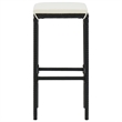 Pemberly Row 3 Piece Outdoor Patio Bar Set with Cushions in Black