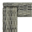 Pemberly Row 5 Piece Steel Outdoor Patio Bar Set with Cushions in Gray