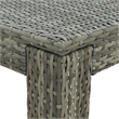Pemberly Row 5 Piece Steel Outdoor Patio Bar Set with Cushions in Gray
