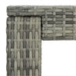 Pemberly Row 5 Piece Steel Outdoor Patio Bar Set with Cushions in Gray