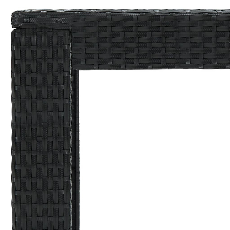 Pemberly Row 5 Piece Steel Outdoor Standard Patio Bar Set in Black