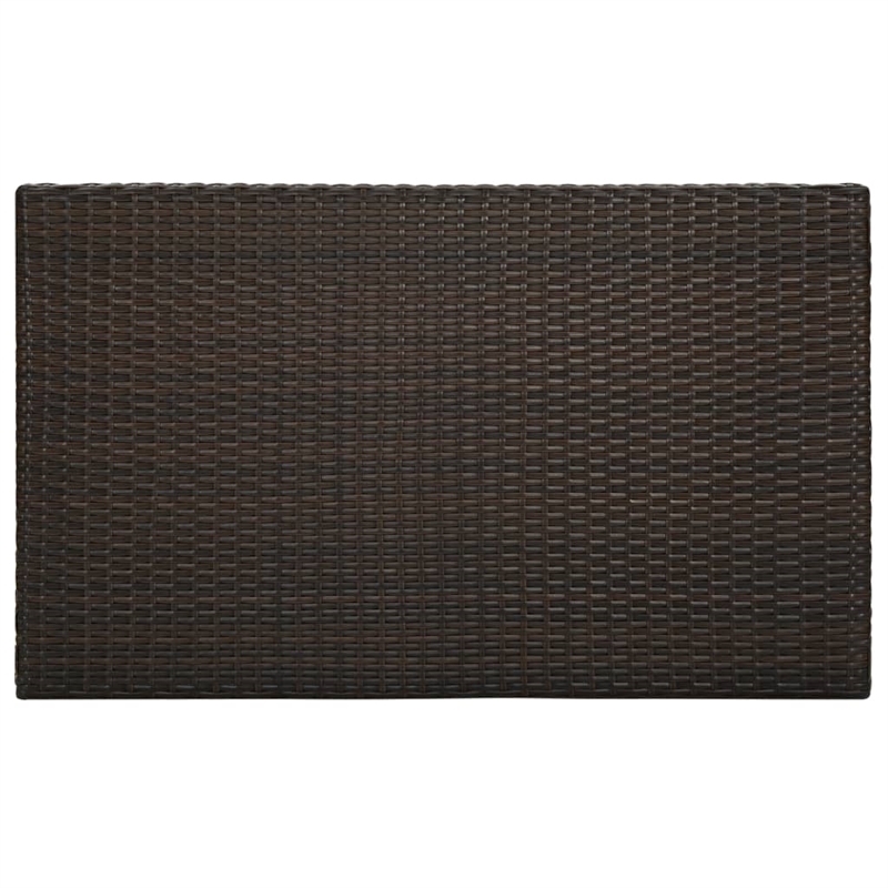 Pemberly Row 7 Piece Steel Outdoor Patio Bar Set with Cushions in Brown