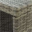Pemberly Row 5 Piece Poly Rattan Large Outdoor Patio Bar Set in Gray