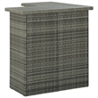 Pemberly Row 8 Piece Steel Outdoor Patio Bar Set with Cushions in Gray