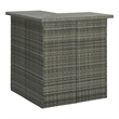 Pemberly Row 8 Piece Steel Outdoor Patio Bar Set with Cushions in Gray