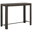 Pemberly Row 7 Piece Steel Outdoor Patio Bar Set with Cushions in Gray