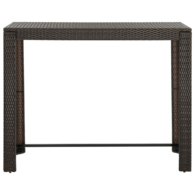 Pemberly Row 7 Piece Steel Outdoor Patio Bar Set with Cushions in Gray