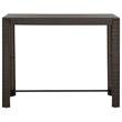 Pemberly Row 7 Piece Steel Outdoor Patio Bar Set with Cushions in Gray