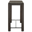 Pemberly Row 7 Piece Steel Outdoor Patio Bar Set with Cushions in Gray