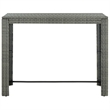 Pemberly Row 5 Piece Steel Outdoor Patio Bar Set with Cushions in Black
