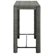 Pemberly Row 5 Piece Steel Outdoor Patio Bar Set with Cushions in Black