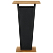 Pemberly Row 5 Piece Solid Acacia Wood Bar Set in Black/Cream