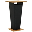 Pemberly Row 3 Piece Solid Acacia Wood Bar Set in Black/White/Cream