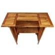 Pemberly Row 5 Piece Solid Acacia Wood Medium Bar Set in Brown