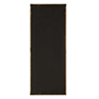Pemberly Row Full Length Rattan Wrapped Iron Frame Tall Mirror in Gold