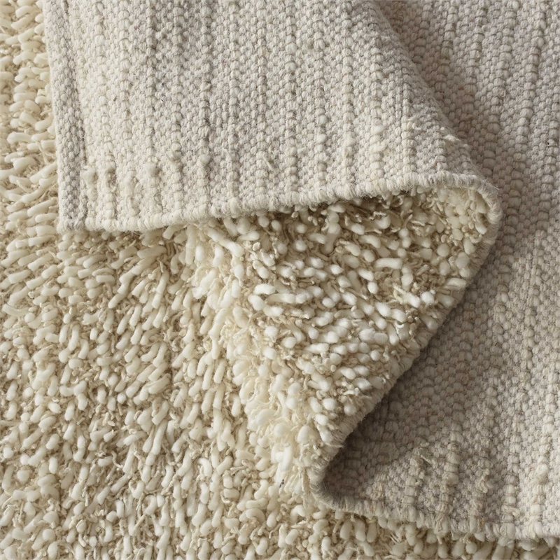 Pemberly Row Hand-Woven Wool and Jute 6 X 9 Area Rug in Ivory