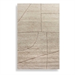 Pemberly Row Hand-Tufted Geometric Wool 8 X 10 Area Rug in Brown