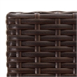 Pemberly Row 9 Piece Steel Outdoor Patio Bar Set with Cushions in Brown