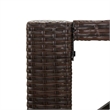 Pemberly Row 9 Piece Steel Outdoor Patio Bar Set with Cushions in Brown