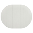 Pemberly Row Coastal Pine Veneer Dining Table with Leaf in Shoreline White