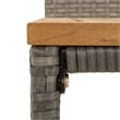 Pemberly Row 5 Piece Solid Acacia Wood Outdoor Patio Bar Set in Gray