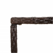 Pemberly Row Garden Outdoor Patio Bar Set with Cushions in Brown
