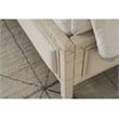 Pemberly Row Tidal Upholstered Queen Bed with White Rattan Frame