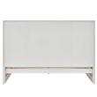 Pemberly Row Shoreline Louvered Panel King Bed in Coastal White Pine