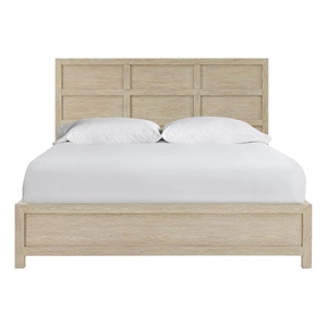 Pemberly Row Dockside 6-Panel Oak Queen Bed with Reversible Rails
