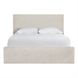 Pemberly Row Drift Upholstered Queen Bed in Yukon Sand with Oak Frame