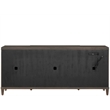Pemberly Row Reeded Door Credenza with Silverware Tray in Cocoa