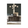 Pemberly Row Reeded Door Credenza with Silverware Tray in Cocoa