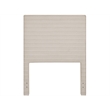 Pemberly Row Twin Drift Upholstered Headboard with Rattan Frame