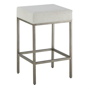 Pemberly Row Woven Console Stool in Dockside Natural Tan Oak