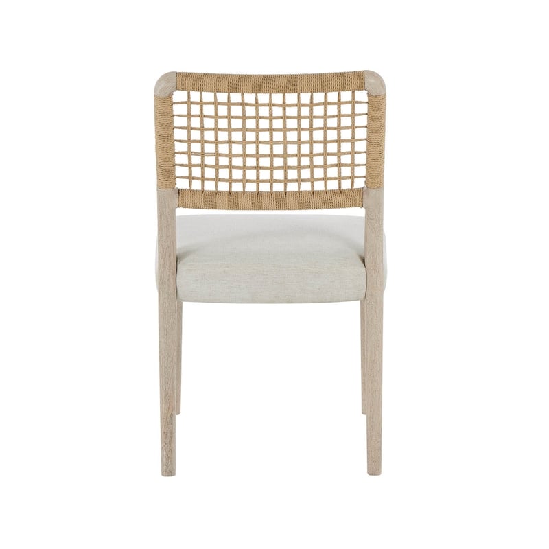 Pemberly Row Coastal Chair in Dockside Natural Tan Oak (Set of 2)