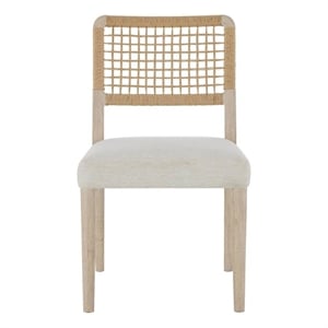 Pemberly Row Coastal Chair in Dockside Natural Tan Oak (Set of 2)
