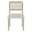 Pemberly Row Coastal Chair in Dockside Natural Tan Oak (Set of 2)