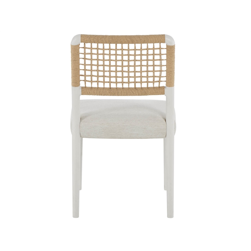 Pemberly Row Coastal Dining Chair in Shoreline White (Set of 2)